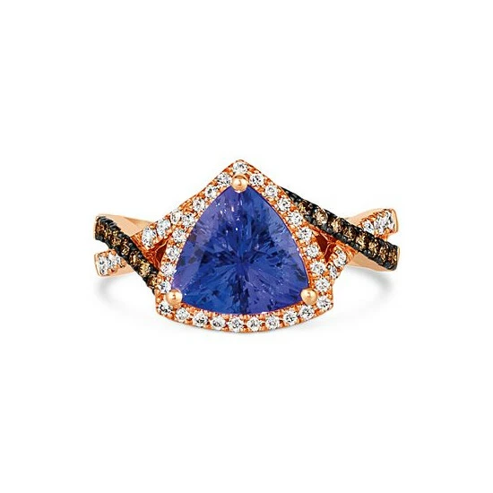 Deals 🔥 Le Vian Blueberry Tanzanite (2-1/4 Ct. T.w.) & Diamond (1/2 Ct. T.w.) Halo Ring In 14k Rose Gold Strawberry Gold 🔥 4 Deals 🔥 Le Vian Blueberry Tanzanite (2-1/4 Ct. T.w.) & Diamond (1/2 Ct. T.w.) Halo Ring In 14k Rose Gold Strawberry Gold 🔥 - Image 2