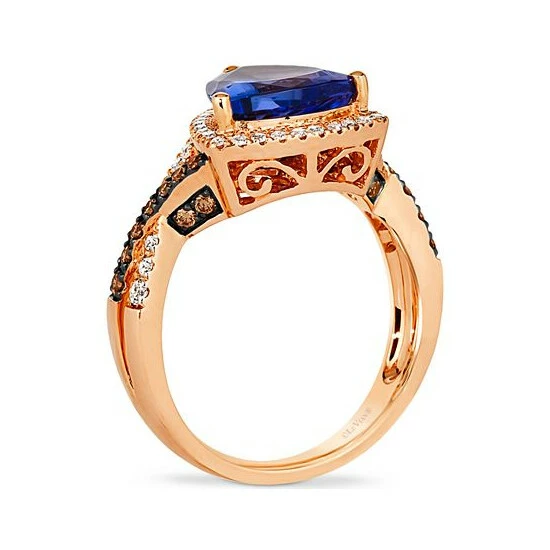 Deals 🔥 Le Vian Blueberry Tanzanite (2-1/4 Ct. T.w.) & Diamond (1/2 Ct. T.w.) Halo Ring In 14k Rose Gold Strawberry Gold 🔥 5 Deals 🔥 Le Vian Blueberry Tanzanite (2-1/4 Ct. T.w.) & Diamond (1/2 Ct. T.w.) Halo Ring In 14k Rose Gold Strawberry Gold 🔥 - Image 3