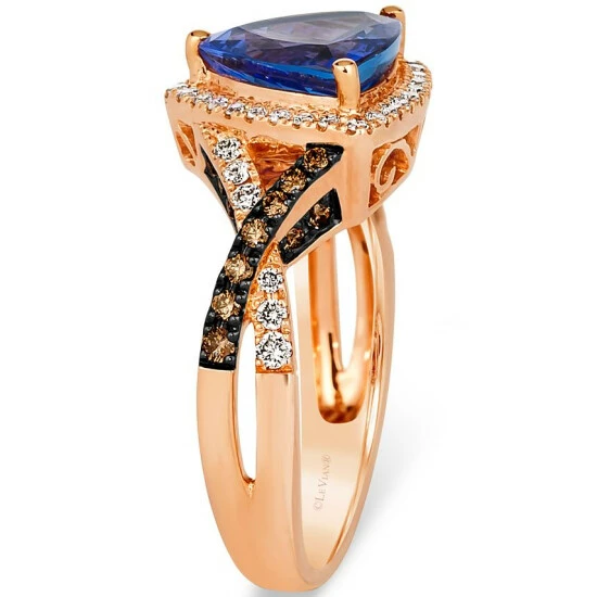 Deals 🔥 Le Vian Blueberry Tanzanite (2-1/4 Ct. T.w.) & Diamond (1/2 Ct. T.w.) Halo Ring In 14k Rose Gold Strawberry Gold 🔥 6 Deals 🔥 Le Vian Blueberry Tanzanite (2-1/4 Ct. T.w.) & Diamond (1/2 Ct. T.w.) Halo Ring In 14k Rose Gold Strawberry Gold 🔥 - Image 4