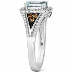 Deals 😉 Le Vian Sea Blue Aquamarine (5/8 Ct. T.w.) & Diamond (1/3 Ct. T.w.) Beaded Ring In 14k White Gold 🎁 -Le Vian Shop unnamed file 1422