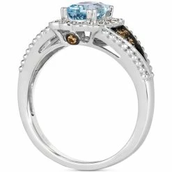 Deals 😉 Le Vian Sea Blue Aquamarine (5/8 Ct. T.w.) & Diamond (1/3 Ct. T.w.) Beaded Ring In 14k White Gold 🎁 -Le Vian Shop unnamed file 1423