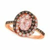 Buy 😀 Le Vian Peach Morganite (7/8 Ct. T.w.) & Diamond (3/8 Ct. T.w.) Halo Ring In 14k Rose Gold ✔️ -Le Vian Shop unnamed file 1424
