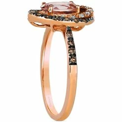 Buy 😀 Le Vian Peach Morganite (7/8 Ct. T.w.) & Diamond (3/8 Ct. T.w.) Halo Ring In 14k Rose Gold ✔️ -Le Vian Shop unnamed file 1427
