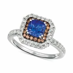 Discount 🌟 Le Vian Blueberry Tanzanite (9/10 Ct. T.w.) & Diamond (5/8 Ct. T.w.) Halo Ring In 14k White Gold 🧨