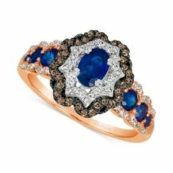 Best reviews of 🎁 Le Vian Chocolatier® Blueberry Sapphire™ (1 Ct. T.w.) & Diamond (3/8 Ct. T.w.) In 14k Rose & White Gold 🧨