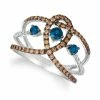 Brand new 💯 Le Vian Blueberry Sapphire (1/3 Ct. T.w.) & Diamond (1/2 Ct. T.w.) Looped Statement Ring In 14k White Gold 😉 -Le Vian Shop unnamed file 1433