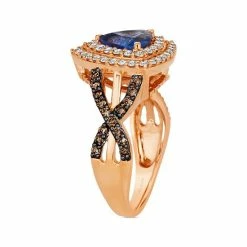 Coupon 😍 Le Vian Blueberry Tanzanite (1 Ct. T.w.) & Diamond (3/4 Ct. T.w.) Trillion Double Halo Ring In 14k Rose Gold 👍 -Le Vian Shop unnamed file 1436