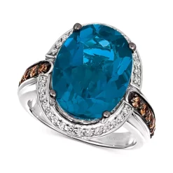 Cheap ✔️ Le Vian Multi-Gemstone (1-7/8 Ct. T.w.) & Nude Diamond (5/8 Ct. T.w.) Halo Ring In 14k White Gold Vanilla Gold 🔔 -Le Vian Shop unnamed file 146