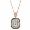 New 🔔 Le Vian Sea Blue Aquamarine (1-1/4 Ct. T.w.) & Diamond (7/8 Ct. T.w.) Halo 20 Adjustable Pendant Necklace In 14k Rose Gold 🧨 -Le Vian Shop unnamed file 1470