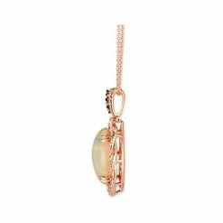 Coupon 😀 Le Vian Neopolitan Opal (4-1/2 Ct. T.w.) & Diamond (3/4 Ct. T.w.) Braided Halo 18 Pendant Necklace In 14k Rose Gold 😀 -Le Vian Shop unnamed file 1486