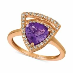 Buy 🛒 Le Vian Grape Amethyst (1-5/8 Ct. T.w.) & Vanilla Diamond (1/4 Ct. T.w.) Statement Ring In 14k Rose Gold ⭐