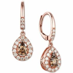 Best reviews of 🧨 Le Vian Creme Brulee® Chocolate Diamond® (1/2 Ct. T.w.) & Nude Diamond™ (5/8 Ct. T.w.) Teardrop Drop Earrings In 14k Rose Gold ✨