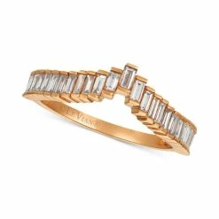 Best deal ⭐ Le Vian Baguette Frenzy™ Diamond Ring (1/2 Ct. T.w.) In 14k White Gold Rose Gold ⭐