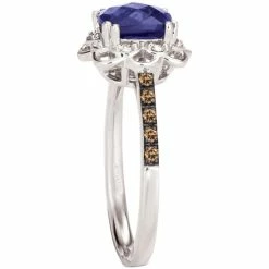 Promo ⌛ Le Vian Blueberry Tanzanite (1-1/3 Ct. T.w.) & Diamond (1/6 Ct. T.w.) Flower Ring In 14k White Gold ⭐ -Le Vian Shop unnamed file 1520