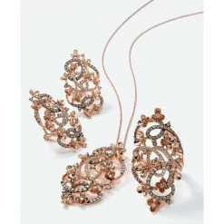 Budget 🔔 Le Vian Crazy Collection® Diamond Fancy Scroll Floral 18 Pendant Necklace (1-1/5 Ct. T.w.) In 14k Rose Gold 🤩 -Le Vian Shop unnamed file 1523