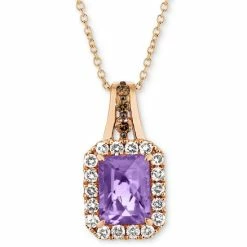 Brand new 🌟 Le Vian Cinnamon Citrine (1-1/3 Ct. T.w.) & Diamond (3/8 Ct. T.w.) 18 Pendant Necklace In 14k Rose Gold (Also In Amethyst, Blue Topaz, Peridot & Smoky Quartz) 🛒