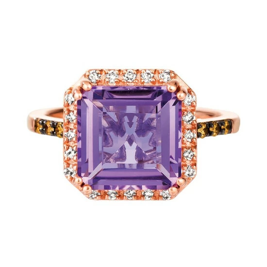 Promo 🛒 Le Vian Grape Amethyst (4-1/6 Ct. T.w.) & Diamond (1/4 Ct. T.w.) Ring In 14k Rose Gold ✨ 6 Promo 🛒 Le Vian Grape Amethyst (4-1/6 Ct. T.w.) & Diamond (1/4 Ct. T.w.) Ring In 14k Rose Gold ✨ - Image 4