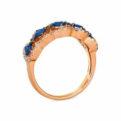 Outlet 🎁 Le Vian Blueberry Sapphire (3/4 Ct. T.w.) & Diamond (7/8 Ct. T.w.) Scalloped Ring In 14k Rose Gold No Color 😉 -Le Vian Shop unnamed file 1565