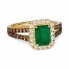 Top 10 👍 Le Vian New Emerald (1-1/5 Ct. T.w.) & Diamond (7/8 Ct. T.w.) Halo Split Shank Ring In 14k Gold 💯 -Le Vian Shop unnamed file 1579
