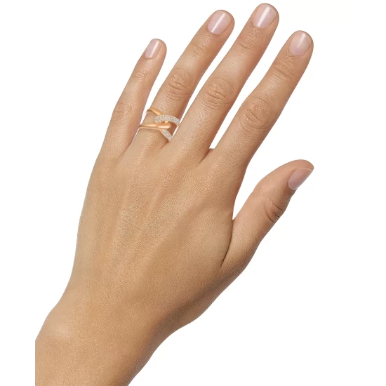 Best Sale 👏 Le Vian Creme Brulee® Nude Diamond Interlocking Crossover Statement Ring (5/8 Ct. T.w.) In 14k Rose Gold 👏 5 Best Sale 👏 Le Vian Creme Brulee® Nude Diamond Interlocking Crossover Statement Ring (5/8 Ct. T.w.) In 14k Rose Gold 👏 - Image 3