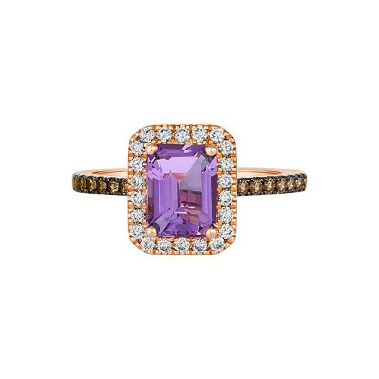Coupon ⭐ Le Vian Grape Amethyst (1-1/6 Ct. T.w.) & Diamond (3/8 Ct. T.w.) Halo Ring In 14k Rose Gold 🥰 4 Coupon ⭐ Le Vian Grape Amethyst (1-1/6 Ct. T.w.) & Diamond (3/8 Ct. T.w.) Halo Ring In 14k Rose Gold 🥰 - Image 2