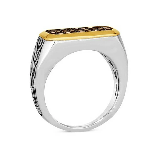 Best Sale ๐ Le Vian Men's Chocolate Quartz Cluster Ring (1/2 Ct. T.w.) In 14k Gold & Sterling Silver ๐ 5 Best Sale ๐ Le Vian Men's Chocolate Quartz Cluster Ring (1/2 Ct. T.w.) In 14k Gold & Sterling Silver ๐ - Image 3