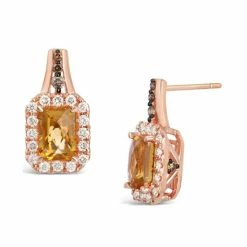Best deal ๐ Le Vian Cinnamon Citrine (2 Ct. T.w.) & Diamond (5/8 Ct. T.w.) Stud Earrings In 14k Rose Gold โ