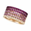 New 🔥 Le Vian Strawberry Layer Cake Multi-Gemstone Stack Look Statement Ring (1-3/4 Ct. T.w.) In 14k Rose Gold Multi Colored ✨ -Le Vian Shop unnamed file 1624