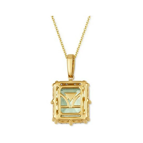 Cheapest ✔️ Le Vian Mint Julep Quartz (3-3/4 Ct. T.w.) & Diamond (1/3 Ct. T.w.) Adjustable 20 Pendant Necklace In 14k Gold 🔥 5 Cheapest ✔️ Le Vian Mint Julep Quartz (3-3/4 Ct. T.w.) & Diamond (1/3 Ct. T.w.) Adjustable 20 Pendant Necklace In 14k Gold 🔥 - Image 3