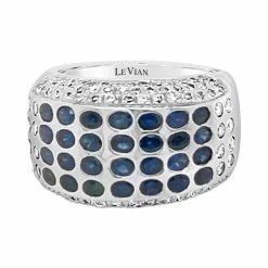 Wholesale 👏 Le Vian Blueberry Sapphire (7-1/5 Ct. T.w.) & Diamond (7/8 Ct. T.w.) Bezel Ring In 18k White Gold ⌛