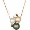 Best Pirce 👏 Le Vian Multicolor Pearl (6-8mm) & Diamond (1/10 Ct. T.w.) Cluster Pendant Necklace In 14k Rose Gold, 17 + 2 Extender 😀 -Le Vian Shop unnamed file 1644