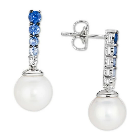 Best reviews of ❤️ Le Vian Vanilla Pearl™ (8mm) & Multi-Sapphire (3/8 Ct. T.w.) Drop Earrings In 14k White Gold 😍 3 Best reviews of ❤️ Le Vian Vanilla Pearl™ (8mm) & Multi-Sapphire (3/8 Ct. T.w.) Drop Earrings In 14k White Gold 😍