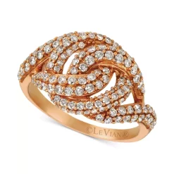 Brand new 🎁 Le Vian Diamond Knot Ring (1-1/6 Ct. T.w.) In 14k Rose Gold 😉 -Le Vian Shop unnamed file 166