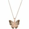 Wholesale 🎁 Le Vian Ombré Diamond (5/8 Ct. T.w.) & Vanilla Diamond (1/10 Ct. T.w.) Butterfly 18 Pendant Necklace In 14k Rose Gold 🥰 -Le Vian Shop unnamed file 1660