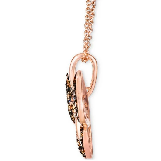 Wholesale 🎁 Le Vian Ombré Diamond (5/8 Ct. T.w.) & Vanilla Diamond (1/10 Ct. T.w.) Butterfly 18 Pendant Necklace In 14k Rose Gold 🥰 4 Wholesale 🎁 Le Vian Ombré Diamond (5/8 Ct. T.w.) & Vanilla Diamond (1/10 Ct. T.w.) Butterfly 18 Pendant Necklace In 14k Rose Gold 🥰 - Image 2