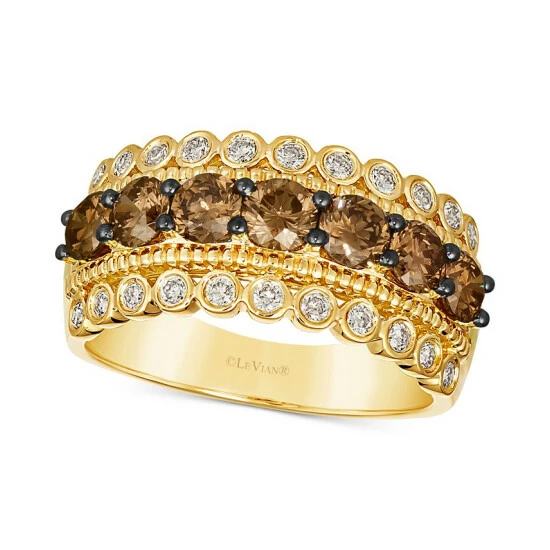 Buy 🥰 Le Vian Chocolate Diamond (1-1/4 Ct. T.w.) & Nude Diamond (1/3 Ct. T.w.) Multirow Ring In 14k Gold 14k Honey Gold Ring 👍 3 Buy 🥰 Le Vian Chocolate Diamond (1-1/4 Ct. T.w.) & Nude Diamond (1/3 Ct. T.w.) Multirow Ring In 14k Gold 14k Honey Gold Ring 👍