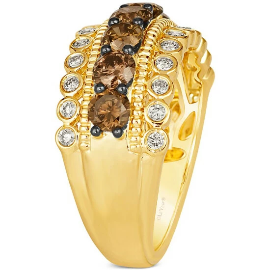 Buy 🥰 Le Vian Chocolate Diamond (1-1/4 Ct. T.w.) & Nude Diamond (1/3 Ct. T.w.) Multirow Ring In 14k Gold 14k Honey Gold Ring 👍 6 Buy 🥰 Le Vian Chocolate Diamond (1-1/4 Ct. T.w.) & Nude Diamond (1/3 Ct. T.w.) Multirow Ring In 14k Gold 14k Honey Gold Ring 👍 - Image 4