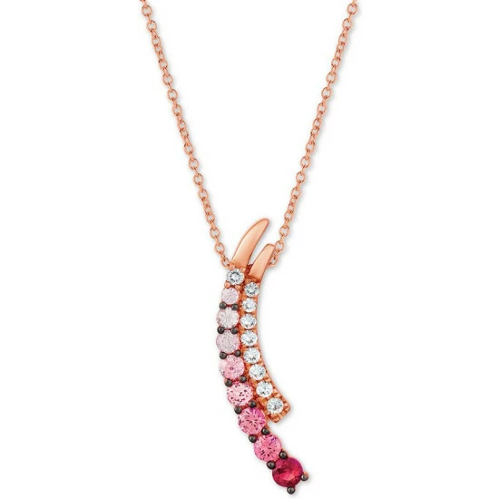 Best deal 👍 Le Vian Strawberry Layer Cake® Ruby Pink Sapphire (3/4 Ct. T.w.) & Vanilla Sapphires (1/4 Ct.t.w.) 18 Pendant Necklace In 14k Rose Gold Ruby Pink Sapphire Vanilla Sapphires Strawberry Gold 🧨 3 Best deal 👍 Le Vian Strawberry Layer Cake® Ruby Pink Sapphire (3/4 Ct. T.w.) & Vanilla Sapphires (1/4 Ct.t.w.) 18 Pendant Necklace In 14k Rose Gold Ruby Pink Sapphire Vanilla Sapphires Strawberry Gold 🧨
