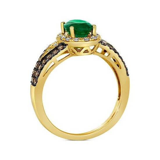 Cheapest ๐ Le Vian Emerald (7/8 Ct. T.w.) & Diamond (1/2 Ct. T.w.) Halo Ring In 14k Gold ๐ 4 Cheapest ๐ Le Vian Emerald (7/8 Ct. T.w.) & Diamond (1/2 Ct. T.w.) Halo Ring In 14k Gold ๐ - Image 2