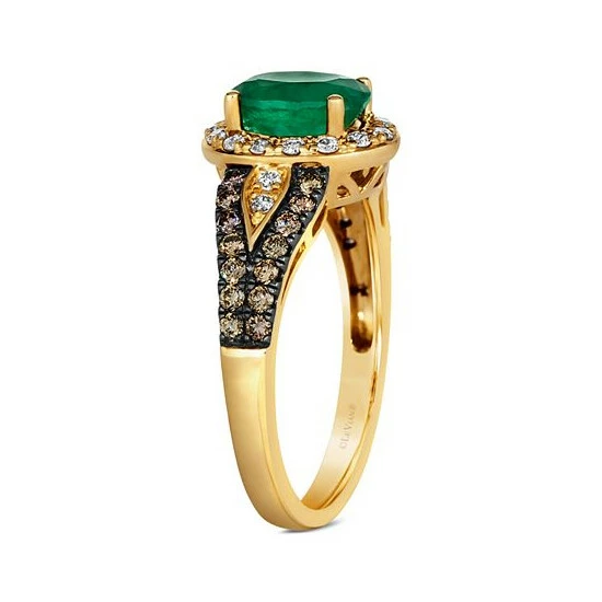 Cheapest ๐ Le Vian Emerald (7/8 Ct. T.w.) & Diamond (1/2 Ct. T.w.) Halo Ring In 14k Gold ๐ 5 Cheapest ๐ Le Vian Emerald (7/8 Ct. T.w.) & Diamond (1/2 Ct. T.w.) Halo Ring In 14k Gold ๐ - Image 3