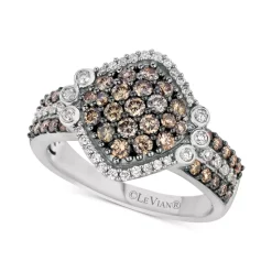 New 😉 Le Vian Chocolatier® Diamond Cluster Ring (1-1/8 Ct. T.w.) In 14k White Gold 🔥 -Le Vian Shop unnamed file 169