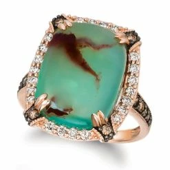 Best reviews of 🤩 Le Vian Crème Brûlée® Aquaprase 🍬 Candy & Diamond (5/8 Ct. T.w.) Statement Ring In 14k Rose Gold 😀