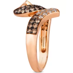 Outlet ⭐ Le Vian Chocolate Ombré Diamonds (5/8 Ct. T.w.) & Nude Diamonds (1/4 Ct. T.w.) Swirl Statement Ring In 14k Rose Gold 14k Strawberry Gold Ring 🤩 -Le Vian Shop unnamed file 172