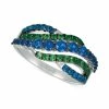 Discount ❤️ Le Vian Blueberry Sapphire (1 Ct. T.w.) & Forest Green Tsavorite (1/2 Ct. T.w.) Openwork Statement Ring In 14k White Gold 🤩 -Le Vian Shop unnamed file 1746