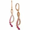 Outlet 🌟 Le Vian Strawberry Layer Cake Multi-Gemstone Treble Clef Drop Earrings (1-1/4 Ct. T.w.) In 14k Rose Gold Multi Colored ❤️ -Le Vian Shop unnamed file 1753