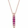 Hot Sale 🤩 Le Vian Strawberry Layer Cake™ Pink Sapphire (1/2 Ct. T.w.) & White Sapphire (1/10 Ct. T.w.) 18 Pendant Necklace In 14k Rose Gold 🎁 -Le Vian Shop unnamed file 1755