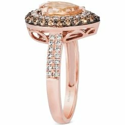 Budget 👏 Le Vian Peach Morganite (7/8 Ct. T.w.) & Diamond (3/4 Ct. T.w.) Teardrop Halo Ring In 14k Rose Gold 🎁 -Le Vian Shop unnamed file 1765