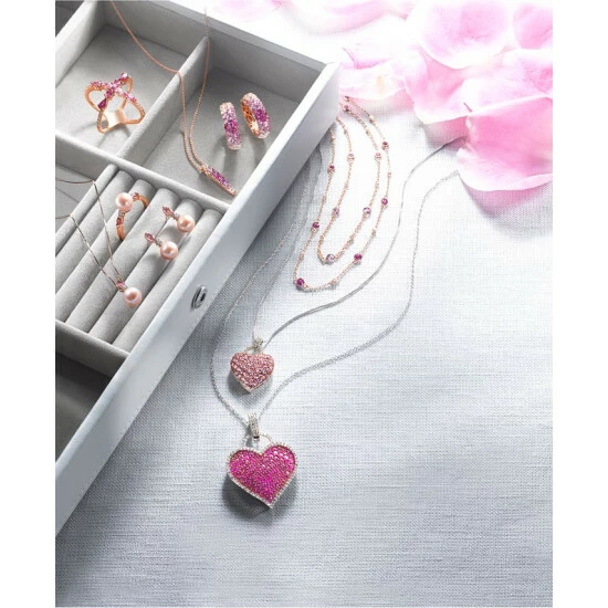 Hot Sale 🛒 Le Vian Strawberry Layer Cake Multi-Gemstone Ombré Hoop Earrings (4-1/5 Ct. T.w.) In 14k Rose Gold Ruby Pink Sapphire Vanilla Sapphires Strawberry Gold 😀 4 Hot Sale 🛒 Le Vian Strawberry Layer Cake Multi-Gemstone Ombré Hoop Earrings (4-1/5 Ct. T.w.) In 14k Rose Gold Ruby Pink Sapphire Vanilla Sapphires Strawberry Gold 😀 - Image 2