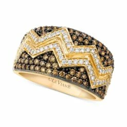 Cheapest ⭐ Le Vian Chocolatier® Chevron™ Diamond Pavé Band (1 Ct. T.w.) In 14k Gold Yellow Gold 🎁