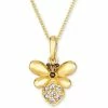 Hot Sale ✨ Le Vian Nude Diamond (1/8 Ct. T.w.) & Chocolate Diamond (1/20 Ct. T.w.) Honey Bee Pendant Necklace In 14k Gold, 18 + 2 Extender Yellow Gold 😉 -Le Vian Shop unnamed file 1813